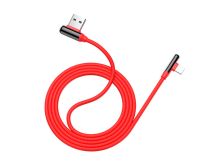 HOCO U77 Excellent elbow для передачи данных и зарядки USB-Lightning, 3A, 1.2м, red