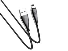 HOCO U75 Blaze для передачи данных и зарядки USB-Lightning, магнитный коннектор, 3A, 1.2м, черный