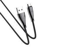 HOCO U75 Blaze для передачи данных и зарядки USB-microUSB, магнитный коннектор, 3A, 1.2м, черный