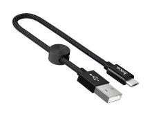 HOCO X35 Premium USB-microUSB для передачи данных и зарядки, 2.4А, 0.25m, black