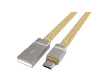 LDNIO LS-20 USB-microUSB, цинковые разъемы, нейлон