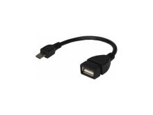 REXANT USB OTG microUSB на USB шнур, 0.15м, черный 18-1182