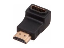 Переходник-штекер HDMI-гнездо HDMI, угловой REXANT 17-6805