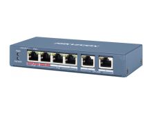 Коммутатор сетевой PoE HIKVISION DS-3E0106HP-E  4xPoE100Mb/s неуправляемый