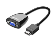 Переходник UGREEN MM105 (HDMI-VGA) без аудио чёрный 40253