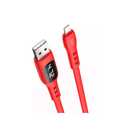 HOCO S6 для передачи данных и зарядки USB-Lightning, 2.4A, 1.2м, красный