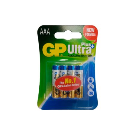 Батарейка GP AAA Micro Ultra Plus Alkaline 1,5V щелочная (алкалиновая) (4шт блистер)