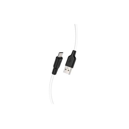 HOCO Data Cable X21 Plus Silicone for Micro black and white