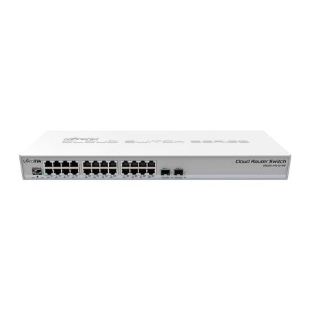 Коммутатор MikroTik CRS326-24G-2S+RM 24xLan 1Gb/s 2xSFP+ управляемый