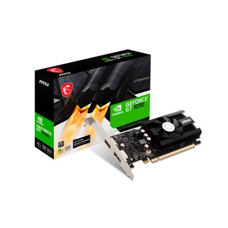 Видеокарта MSI GeForce GT 1030 4GD4 LP OC 4GB DDR4 / 64-bi